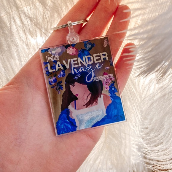 Taylor Swift Inspirer Lavender Haze Midnights KEYCHAIN **Brand New** - Picture 3 of 6